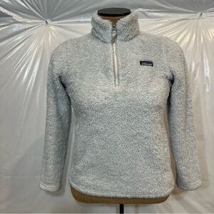 Patagonia Los Gatos 1/4 Zip Fleece Pullover Sweater Girls Large 12 Gray STY65495